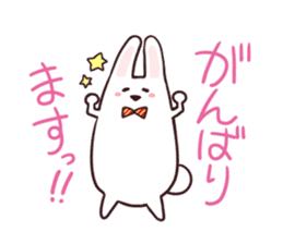 Sticker of the talking bow tie rabbit sticker #13725895