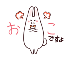 Sticker of the talking bow tie rabbit sticker #13725907