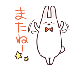 Sticker of the talking bow tie rabbit sticker #13725911