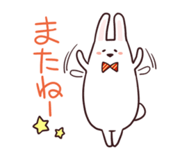 Sticker of the talking bow tie rabbit sticker #13725911