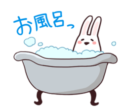 Sticker of the talking bow tie rabbit sticker #13725912