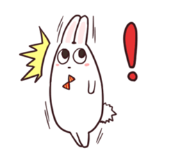 Sticker of the talking bow tie rabbit sticker #13725914
