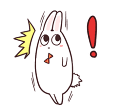 Sticker of the talking bow tie rabbit sticker #13725914