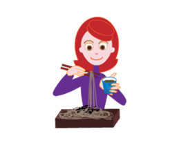 yumichan_Eat sticker #13725958