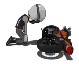 Ride naked bike animation2 sticker #13726005