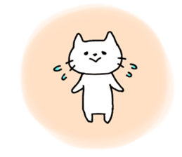 cute sagging eyes cat sticker #13726852