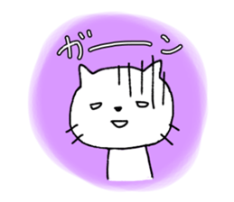 cute sagging eyes cat sticker #13726861