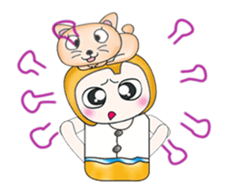 My name is Hayato.^__^ I love cat. sticker #13726948