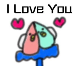 Heart bird Sticker sticker #13727218