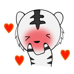 HAPPY! WHITE TIGERS' sticker