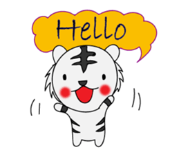 HAPPY! WHITE TIGERS' sticker sticker #13727230