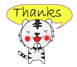 HAPPY! WHITE TIGERS' sticker sticker #13727231