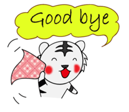 HAPPY! WHITE TIGERS' sticker sticker #13727232