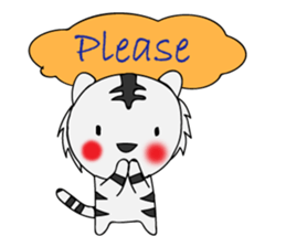 HAPPY! WHITE TIGERS' sticker sticker #13727234