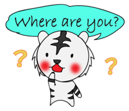 HAPPY! WHITE TIGERS' sticker sticker #13727236
