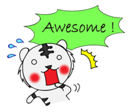 HAPPY! WHITE TIGERS' sticker sticker #13727237