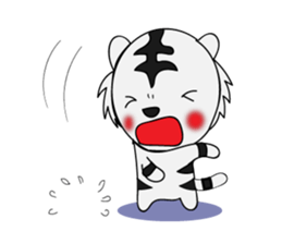 HAPPY! WHITE TIGERS' sticker sticker #13727238