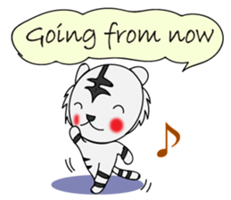 HAPPY! WHITE TIGERS' sticker sticker #13727241