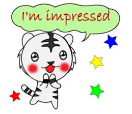 HAPPY! WHITE TIGERS' sticker sticker #13727242
