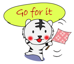 HAPPY! WHITE TIGERS' sticker sticker #13727243