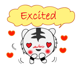 HAPPY! WHITE TIGERS' sticker sticker #13727244