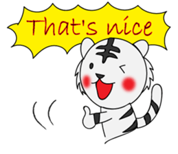 HAPPY! WHITE TIGERS' sticker sticker #13727245