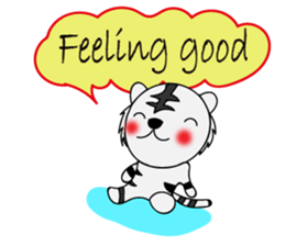 HAPPY! WHITE TIGERS' sticker sticker #13727248