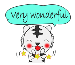 HAPPY! WHITE TIGERS' sticker sticker #13727249