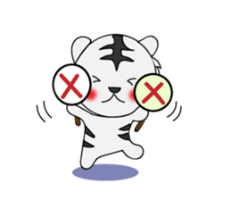 HAPPY! WHITE TIGERS' sticker sticker #13727250