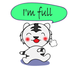 HAPPY! WHITE TIGERS' sticker sticker #13727252