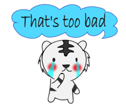 HAPPY! WHITE TIGERS' sticker sticker #13727253