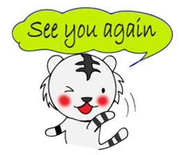 HAPPY! WHITE TIGERS' sticker sticker #13727256