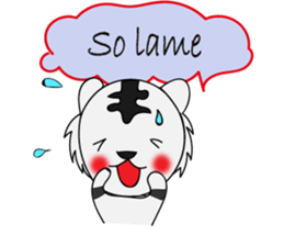 HAPPY! WHITE TIGERS' sticker sticker #13727257