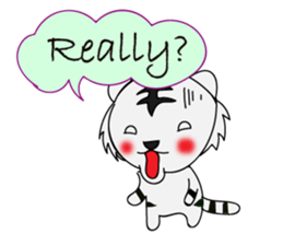 HAPPY! WHITE TIGERS' sticker sticker #13727259