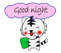 HAPPY! WHITE TIGERS' sticker sticker #13727260