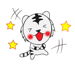 HAPPY! WHITE TIGERS' sticker sticker #13727263