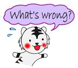 HAPPY! WHITE TIGERS' sticker sticker #13727266