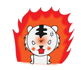 HAPPY! WHITE TIGERS' sticker sticker #13727268