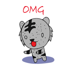 HAPPY! WHITE TIGERS' sticker sticker #13727269