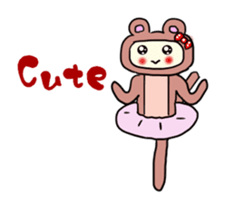 Bear Princess Ballet -English version- sticker #13728130