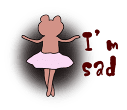 Bear Princess Ballet -English version- sticker #13728137