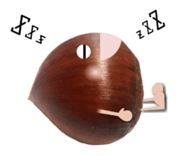 Marron of sweet chestnut sticker #13728650