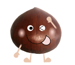 Marron of sweet chestnut sticker #13728651