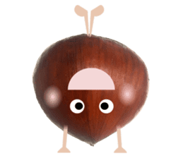 Marron of sweet chestnut sticker #13728655