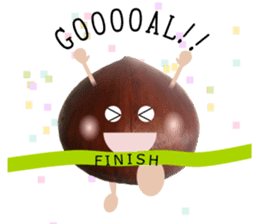 Marron of sweet chestnut sticker #13728661