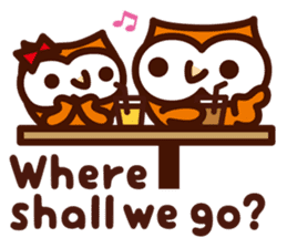Happy OWL Hoo_3.Going out_English_ver sticker #13728879