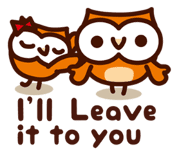 Happy OWL Hoo_3.Going out_English_ver sticker #13728883