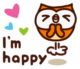 Happy OWL Hoo_3.Going out_English_ver sticker #13728889