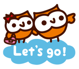 Happy OWL Hoo_3.Going out_English_ver sticker #13728901