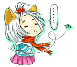 Little Cat girl sticker #13729121